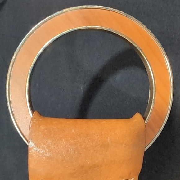 Calvin Klein Women's Braided Tan Leather Boho Style Belt,Size S. - Picture 7 of 9